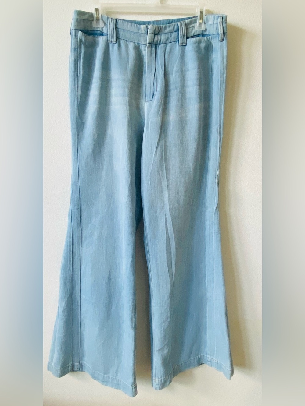 Anthropologie Pilcro Chambray Wide Leg Pants Size 30 NWOT